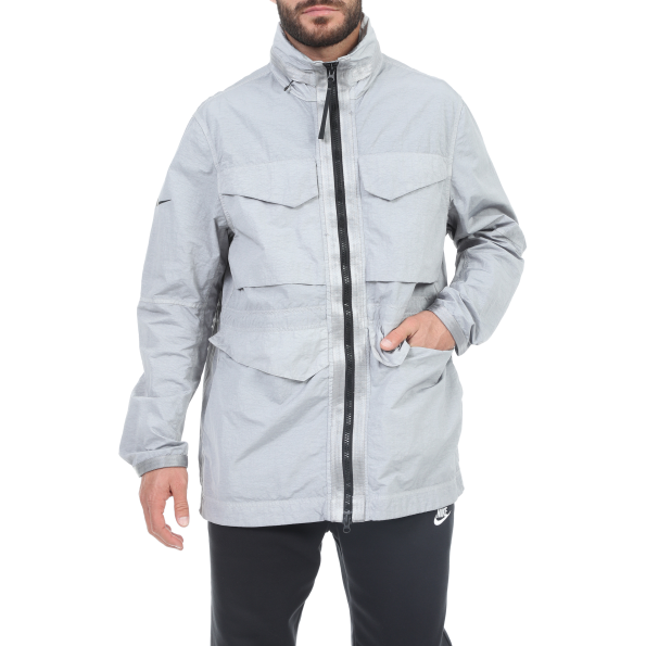 Ανδρικό αντιανεμικό jacket NIKE NSW TCH PCK JKT DYE γκρι Ανδρικά