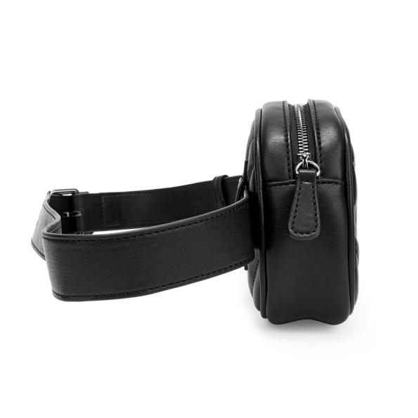 Γυναικεία τσάντα μέσης FOLLI FOLLIE STYLE ROW μαύρη Γυναικεία