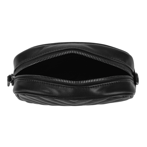 Γυναικεία τσάντα μέσης FOLLI FOLLIE STYLE ROW μαύρη Γυναικεία