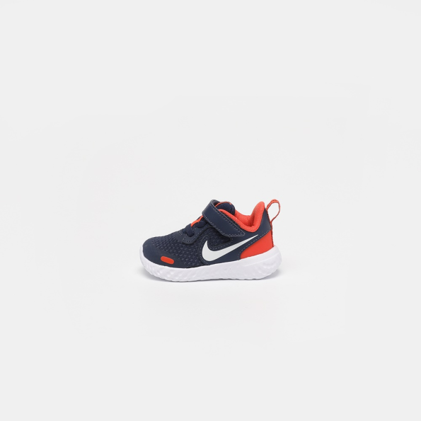 Παιδικά αθλητικά παπούτσια BQ5673 NIKE REVOLUTION 5 (TDV) μπλε πορτοκαλί