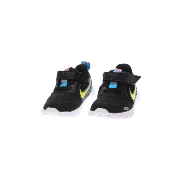 Βρεφικά παπούτσια NIKE REVOLUTION 5 (TDV) μαύρα-κίτρινα Παιδικά