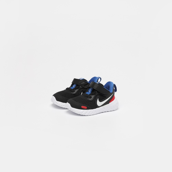Παιδικά αθλητικά παπούτσια BQ5673 NIKE REVOLUTION 5 (TDV) μαύρα Παιδικά