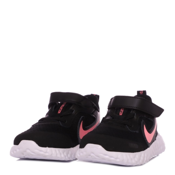 Βρεφικά παπούτσια NIKE REVOLUTION 5 (TDV) μαύρα Παιδικά
