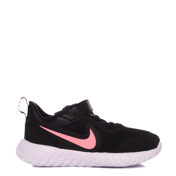 Βρεφικά παπούτσια NIKE REVOLUTION 5 (TDV) μαύρα Παιδικά