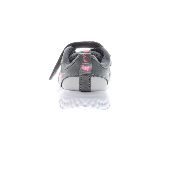 Βρεφικά αθλητικά παπούτσια NIKE REVOLUTION 5 (TDV) γκρι ροζ Παιδικά