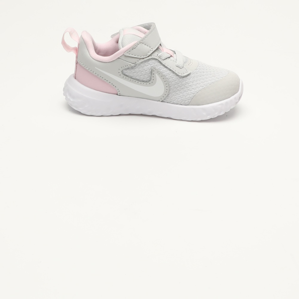 Βρεφικά αθλητικά παπούτσια NIKE REVOLUTION 5 TDV BQ5673 γκρι ροζ Παιδικά