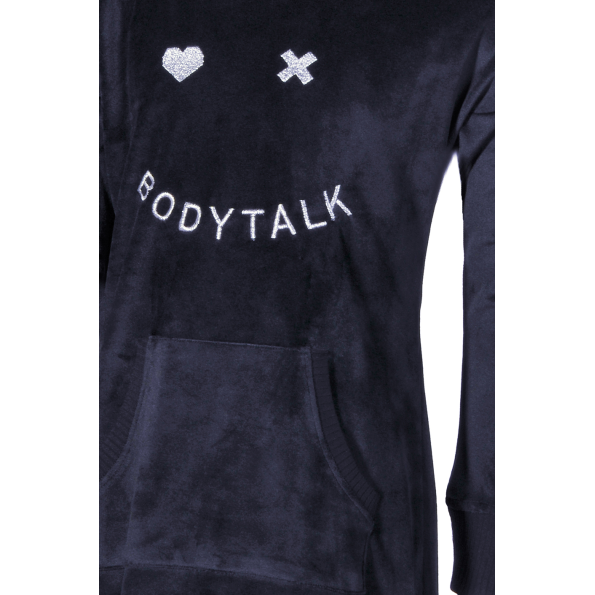 Παιδικό βελουτέ φόρεμα BODYTALK 1182-709501 μπλε Παιδικά