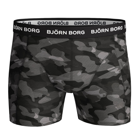 Ανδρικό σετ 3 μπόξερ εσώρουχα BJORN BORG χακί-γκρι-μαύρο Ανδρικά