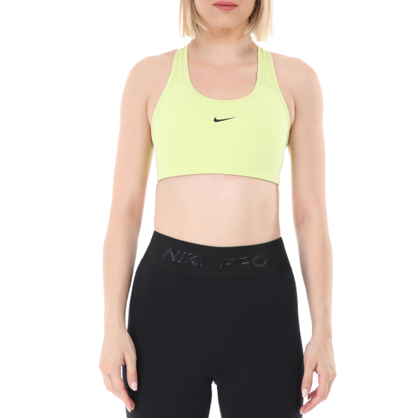 Γυναικείο αθλητικό μπουστάκι NIKE SWOOSH BRA PAD κίτρινο