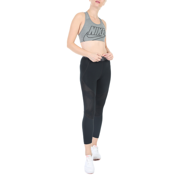 Γυναικείο αθλητικό μπουστάκι NIKE SWOOSH FUTURA BRA γκρι Γυναικεία