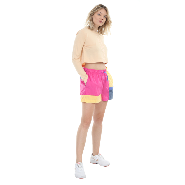 Γυναικεία cropped μπλούζα NIKE NSW TEE LS LUX 3 CROP πορτοκαλί Γυναικεία
