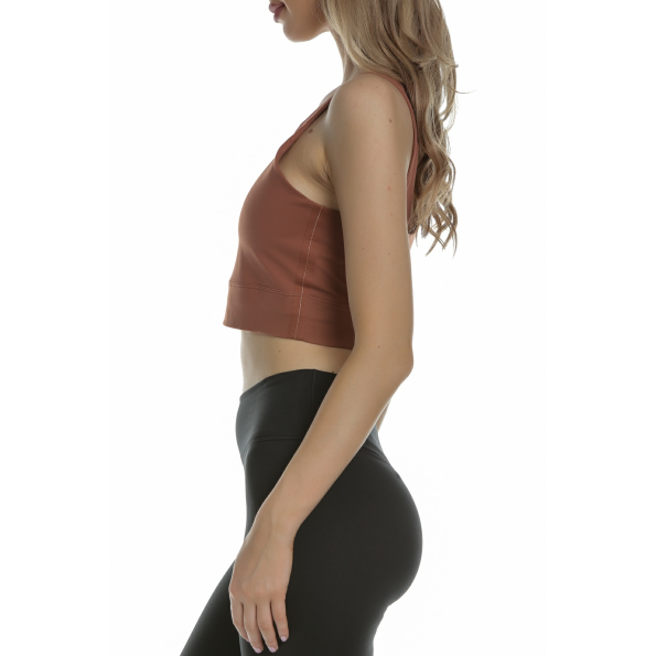 Γυναικείο μπουστάκι NIKE YOGA LUXE CROP TANK κοραλί Γυναικεία