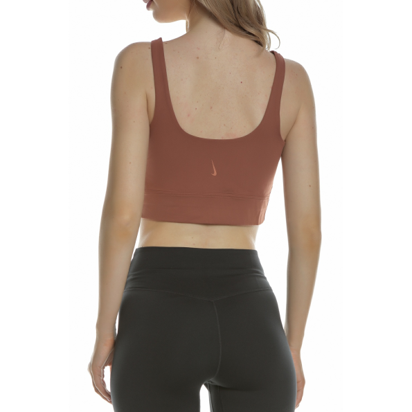 Γυναικείο μπουστάκι NIKE YOGA LUXE CROP TANK κοραλί Γυναικεία