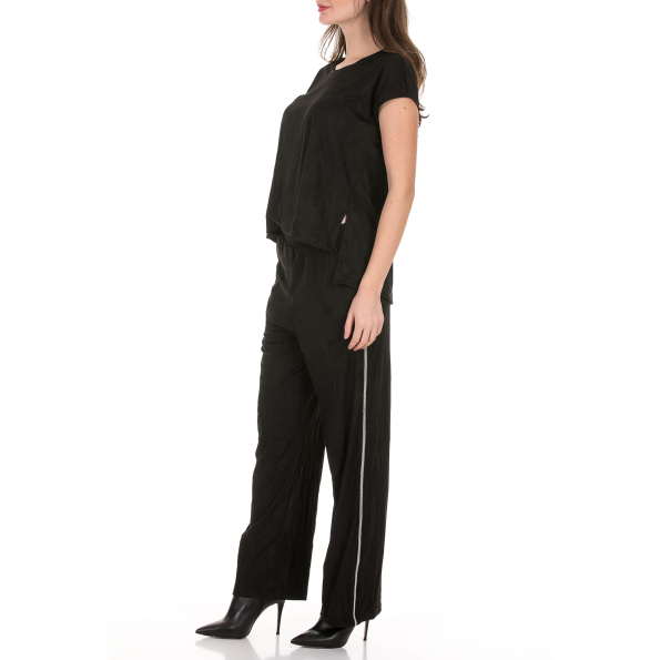 Γυναικεία ολόσωμη φόρμα RELIGION TAURUS JUMPSUIT μαύρη Γυναικεία