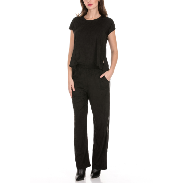 Γυναικεία ολόσωμη φόρμα RELIGION TAURUS JUMPSUIT μαύρη Γυναικεία