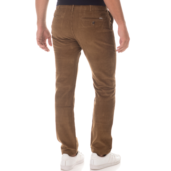 Ανδρικό κοτλέ παντελόνι LEVIS 502 TRUE CHINO καφέ Ανδρικά