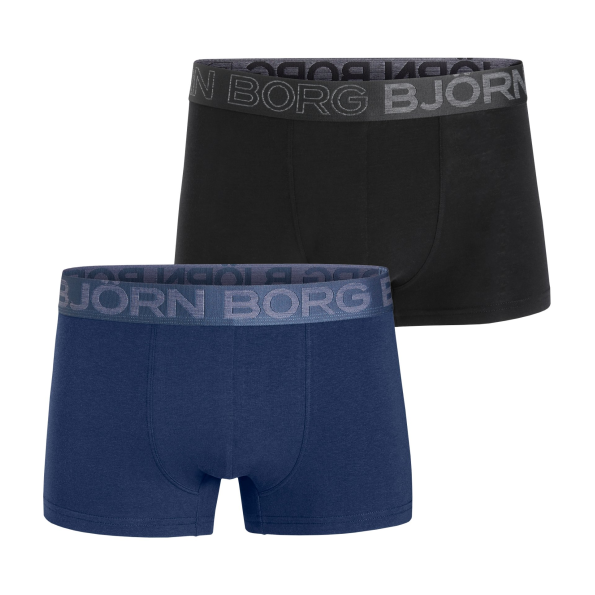 Ανδρικό σετ 2 μπόξερ εσώρουχα BJORN BORG μαύρο-μπλε