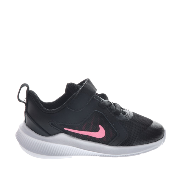 Βρεφικά αθλητικά παπούτσια NIKE DOWNSHIFTER 10 (TDV) μαύρα ροζ Παιδικά