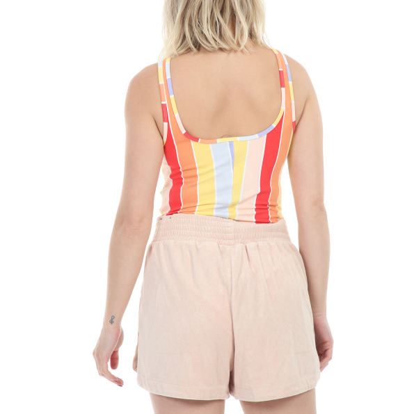 Γυναικείο κορμάκι NIKE NSW RETRO FEMME BODYSUIT AOP πορτοκαλί μπλε Γυναικεία