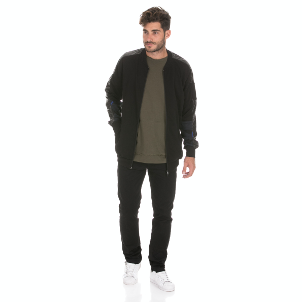 Ανδρική ζακέτα BODYTALK CAMOUFLAGEM μαύρη Ανδρικά