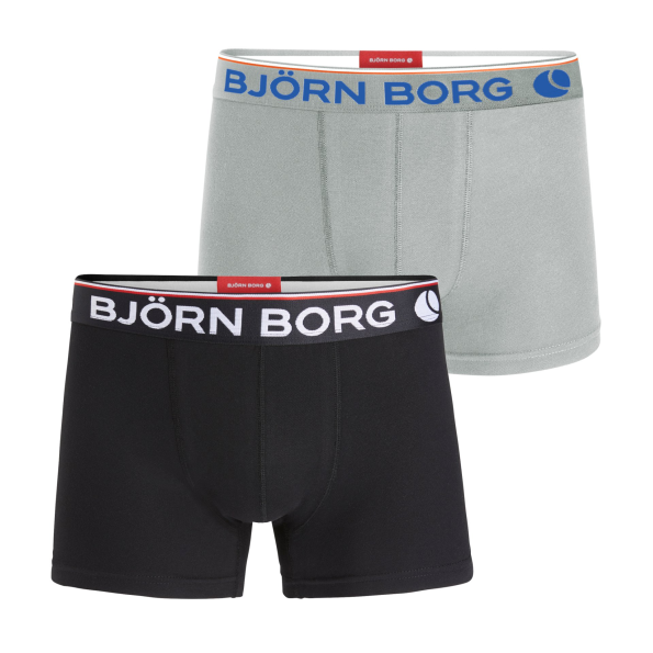 Ανδρικό σετ 2 μπόξερ εσώρουχα BJORN BORG γκρι-μαύρο