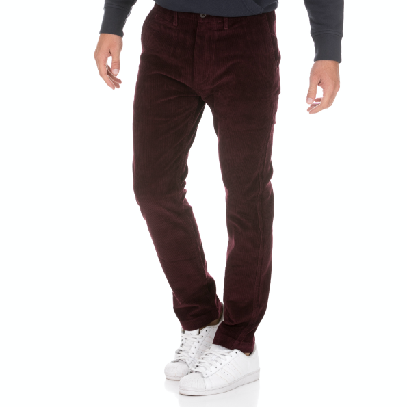 Ανδρικό παντελόνι LEVIS TRUE CHINO MULLED WINE 8W μπορντό Ανδρικά