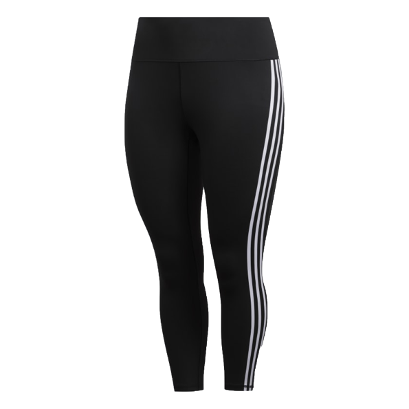 Γυναικείο κολάν plus size adidas Performance FJ7149 BT 3S 7/8 T μαύρο