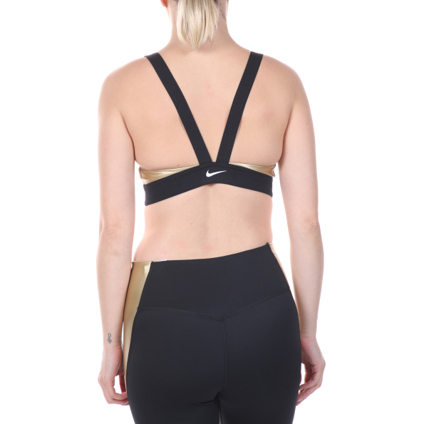 Γυναικείο αθλητικό μπουστάκι NIKE INDY METALLIC LOGO BRA λευκό Γυναικεία
