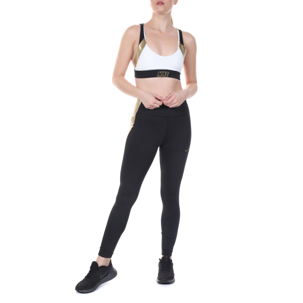 Γυναικείο αθλητικό μπουστάκι NIKE INDY METALLIC LOGO BRA λευκό Γυναικεία