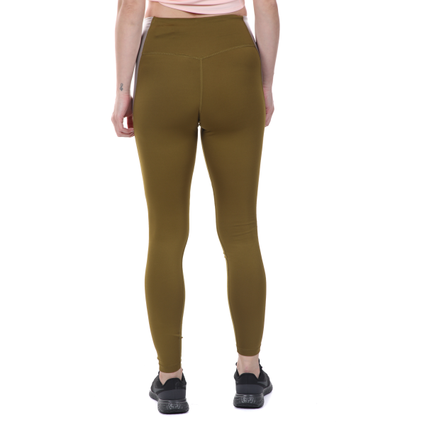 Γυναικείο αθλητικό κολάν NIKE ONE TGHT PP5 COLORBLOCK λαδί Γυναικεία
