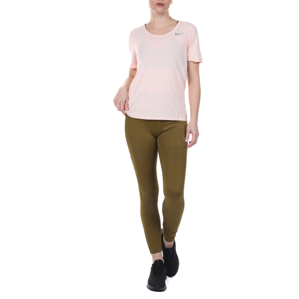 Γυναικείο αθλητικό κολάν NIKE ONE TGHT PP5 COLORBLOCK λαδί Γυναικεία