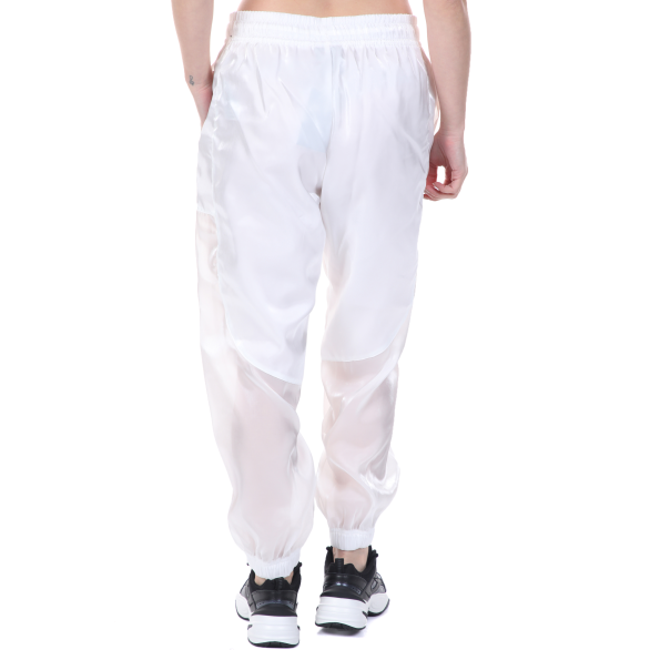 Γυναικείο παντελόνι φόρμας NIKE NSW AIR PANT SHEEN λευκό Γυναικεία