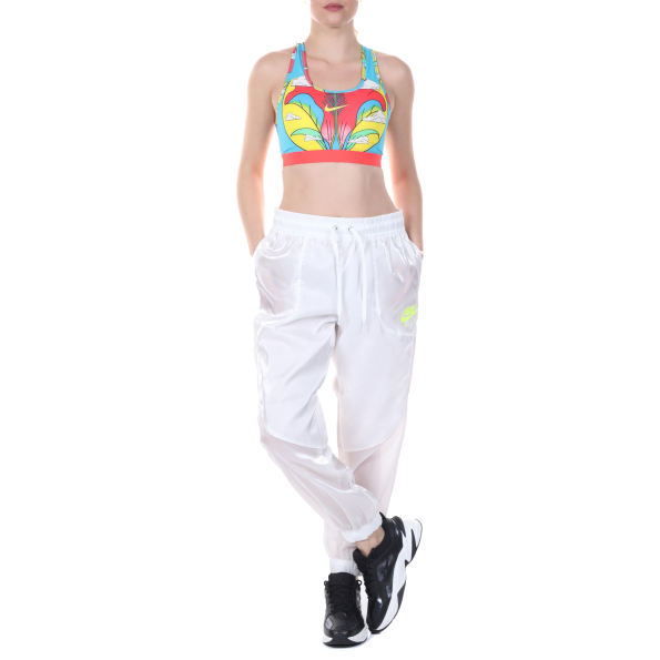 Γυναικείο παντελόνι φόρμας NIKE NSW AIR PANT SHEEN λευκό Γυναικεία