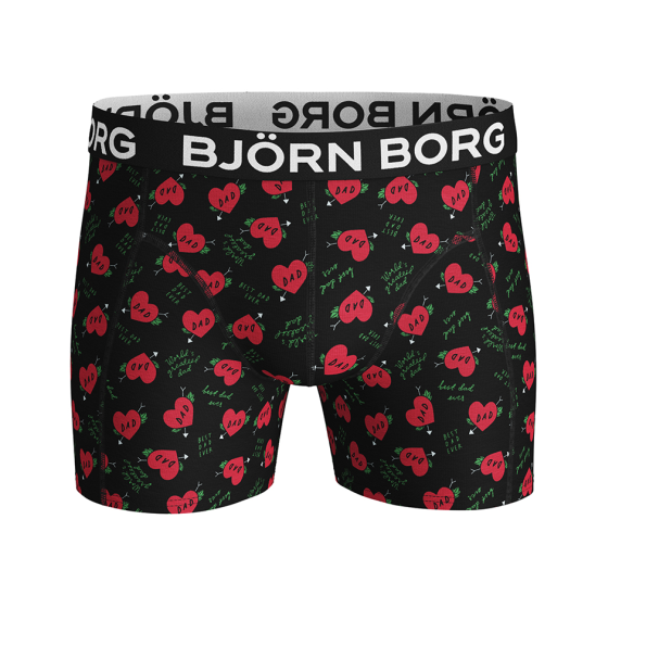 Ανδρικό εσώρουχο boxer BJORN BORG μαύρο κόκκινο