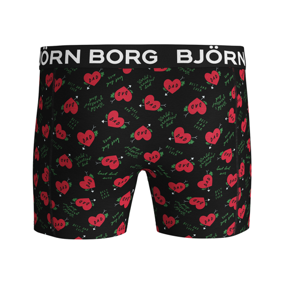 Ανδρικό εσώρουχο boxer BJORN BORG μαύρο κόκκινο Ανδρικά