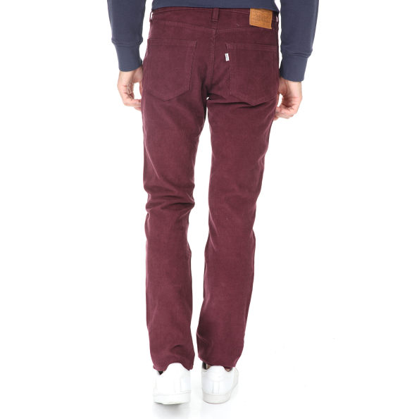 Ανδρικό κοτλέ παντελόνι LEVIS 511 SLIM WINETASTING μπορντό Ανδρικά