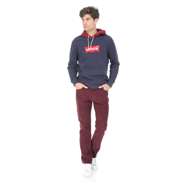 Ανδρικό κοτλέ παντελόνι LEVIS 511 SLIM WINETASTING μπορντό Ανδρικά