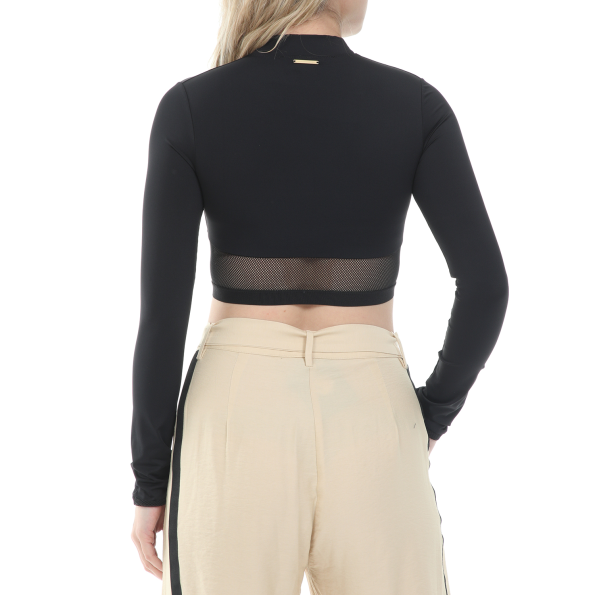 Γυναικείο cropped top μαγιό STELLA MCCARTNEY SHORT RASHGUARD μαύρο Γυναικεία