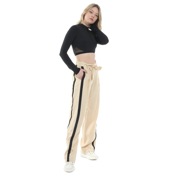 Γυναικείο cropped top μαγιό STELLA MCCARTNEY SHORT RASHGUARD μαύρο Γυναικεία