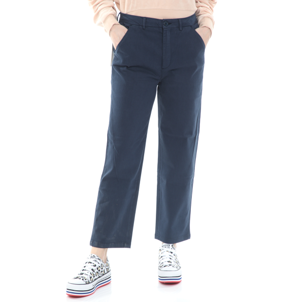 Γυναικείο παντελόνι cropped REIKO SANDY HIGH μπλε