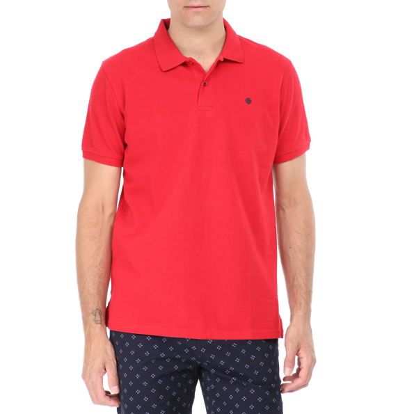 Ανδρική polo μπλούζα DORS κόκκινη