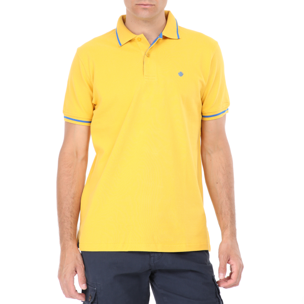 Ανδρική polo μπλούζα DORS κίτρινη