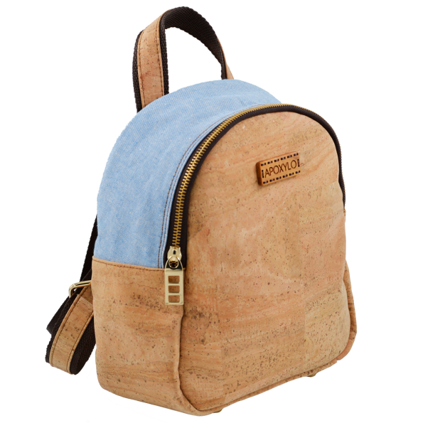 Γυναικείο backpack APOXYLO 352.2 MINI FASHION εκρού μπλε