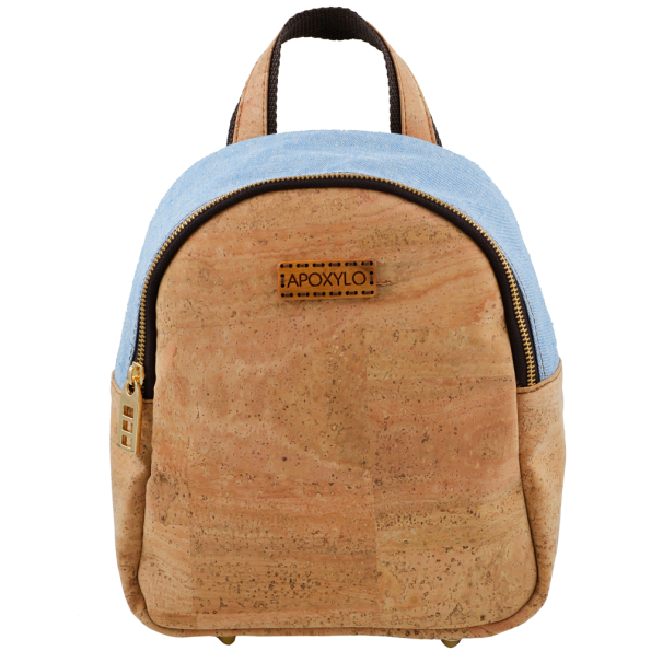 Γυναικείο backpack APOXYLO 352.2 MINI FASHION εκρού μπλε Γυναικεία