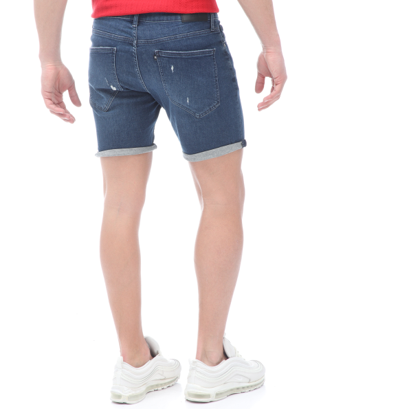 Ανδρική jean βερμούδα CR7 Shorts-Slim Short μπλε Ανδρικά