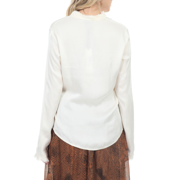 Γυναικείο πουκάμισο GAUDI FASHION D BLUSA M-LUNGA λευκό Γυναικεία