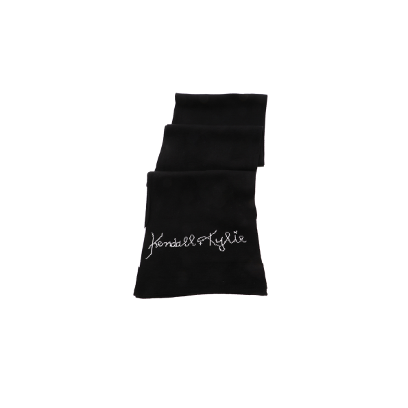 Γυναικείο κασκόλ KENDALLKYLIE  LOGO μαύρο