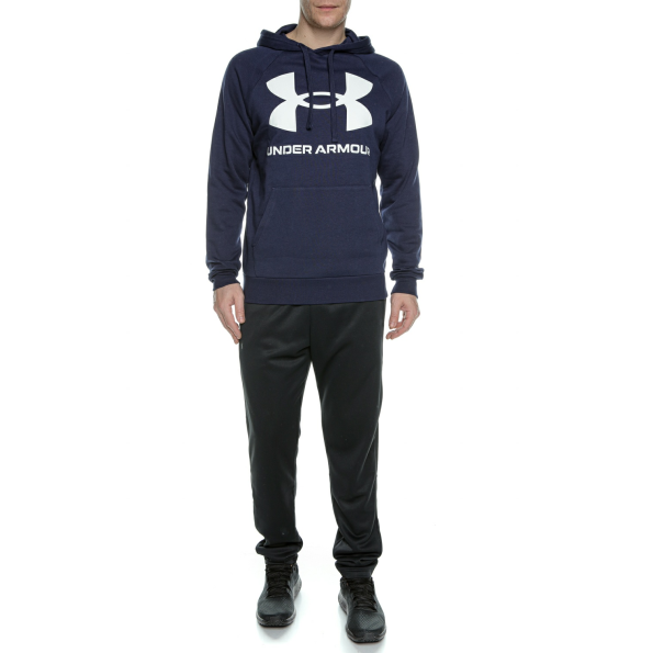 Ανδρική φούτερ μπλούζα UNDER ARMOUR 1357093 UA Rival Fleece Big Logo μπλε Ανδρικά