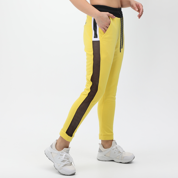 Γυναικείο παντελόνι φόρμας BODYTALK LUXREDEFINEDW LOOSE JOGGER κίτρινο μαύρο Γυναικεία
