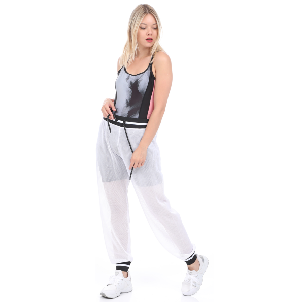 Γυναικείο παντελόνι φόρμας BODYTALK LOOSE JOGGER λευκό μαύρο Γυναικεία